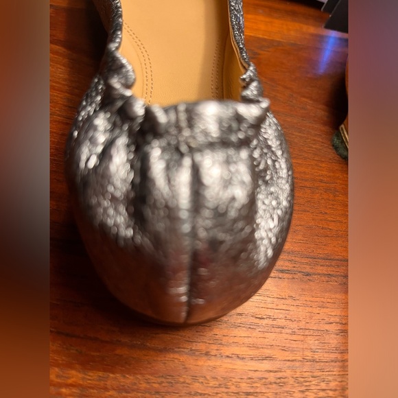 Tory Burch Bonneville Ballet-Vulcano/Grosgrain Ribbon - 7.5 - color Pewter - Picture 5 of 16